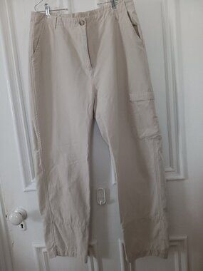 Woolrich Womens Size 14 Cargo Pants cotton utility tan